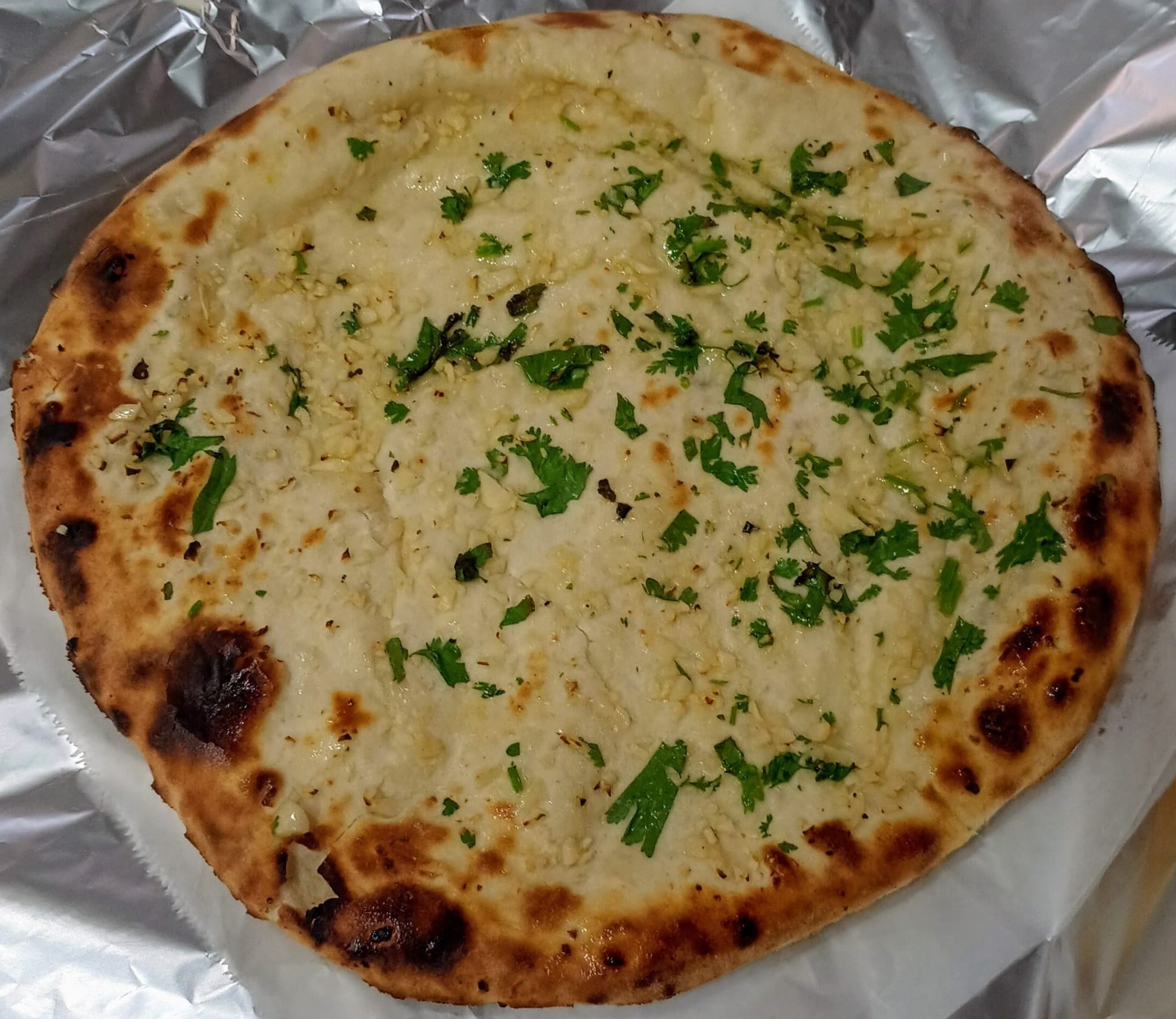Cheesy Garlic Naan
