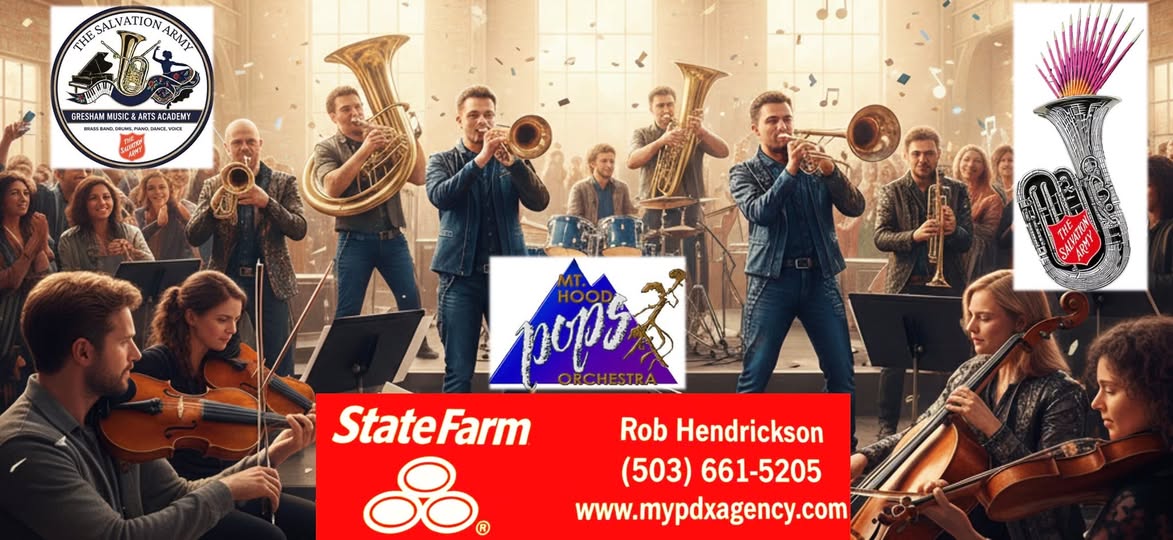 A very GENEROUS thank you to our wonderful State Farm Agent: Rob Hendrickson Agency, State Farm for bringing this community together through music.