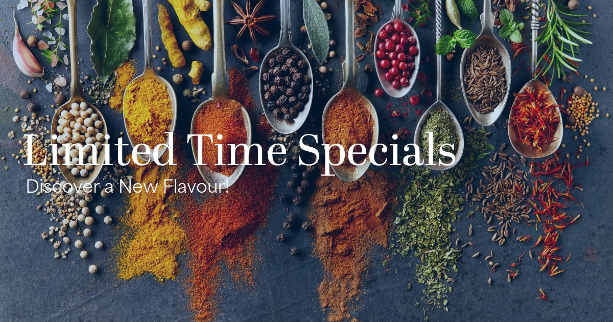 Limited Time Specials!